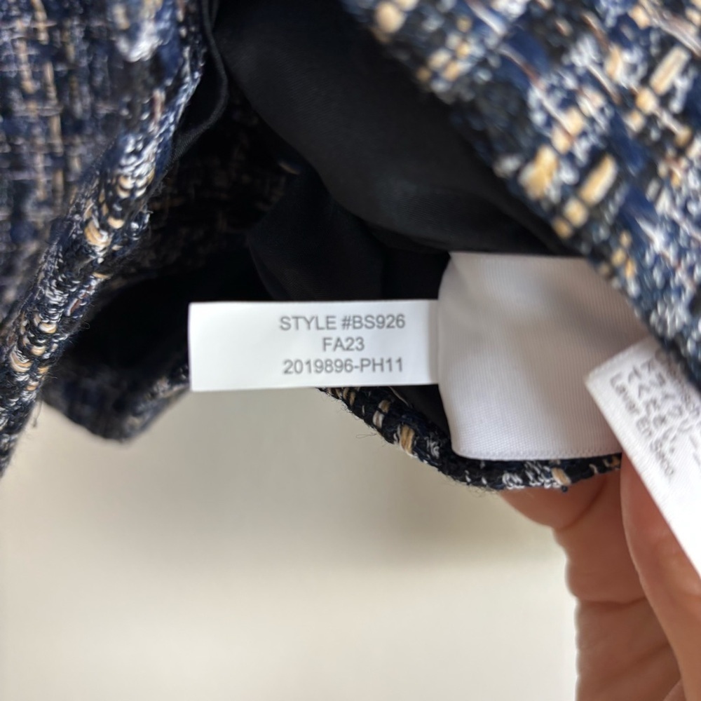 J. Crew Tweed Lady Jacket Blazer Women's 4 Long Sleeve Button Front BS926 NWT - Picture 6 of 7